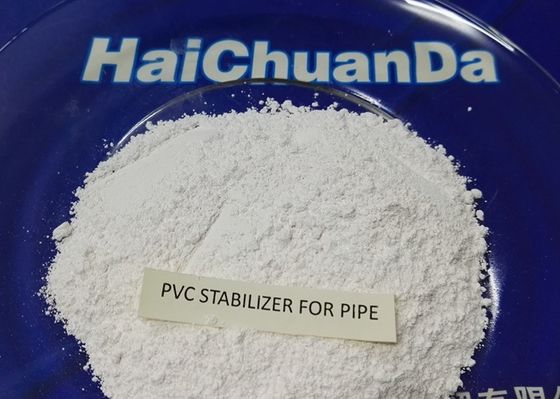 中国 環境に優しいポリ塩化ビニールによって圧力をかけられる管のための白い粉熱安定装置 サプライヤー